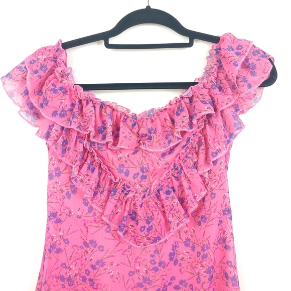 NEW Majorelle Grace Dress Floral Pink x Revolve - Picture 2 of 8